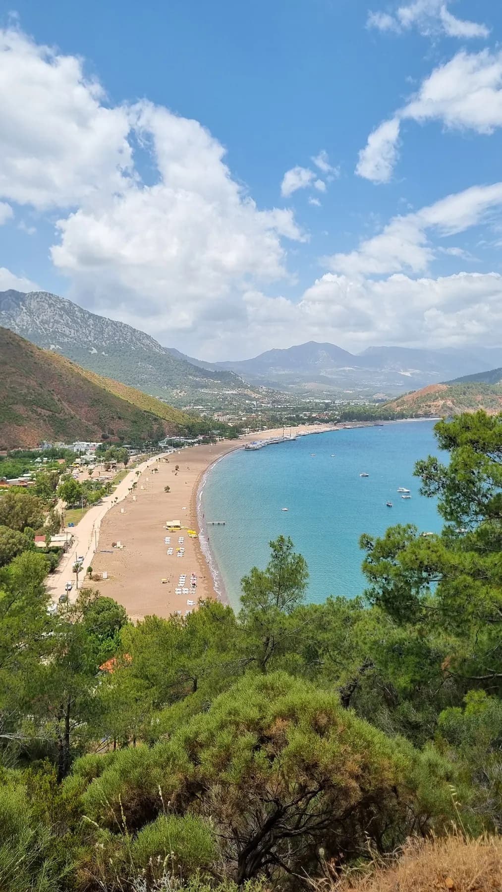 Adrasan koyu panoramik manzara